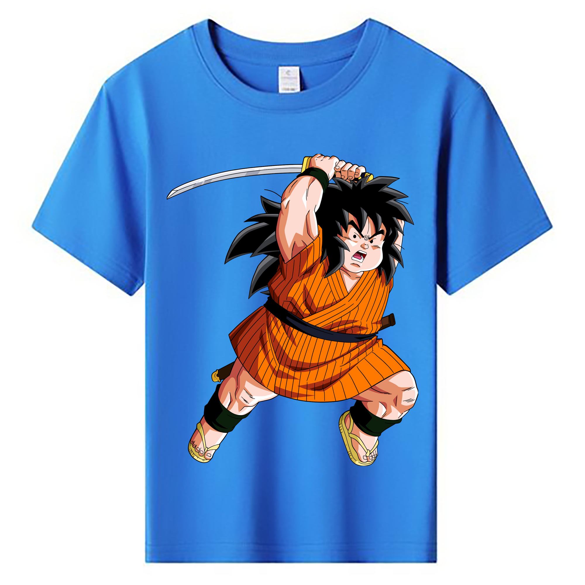 （画像用） ドラゴンボール やじろべえ DRAGON BALL Yajirobe 綿100％キッズTシャツ（フロントプリント）